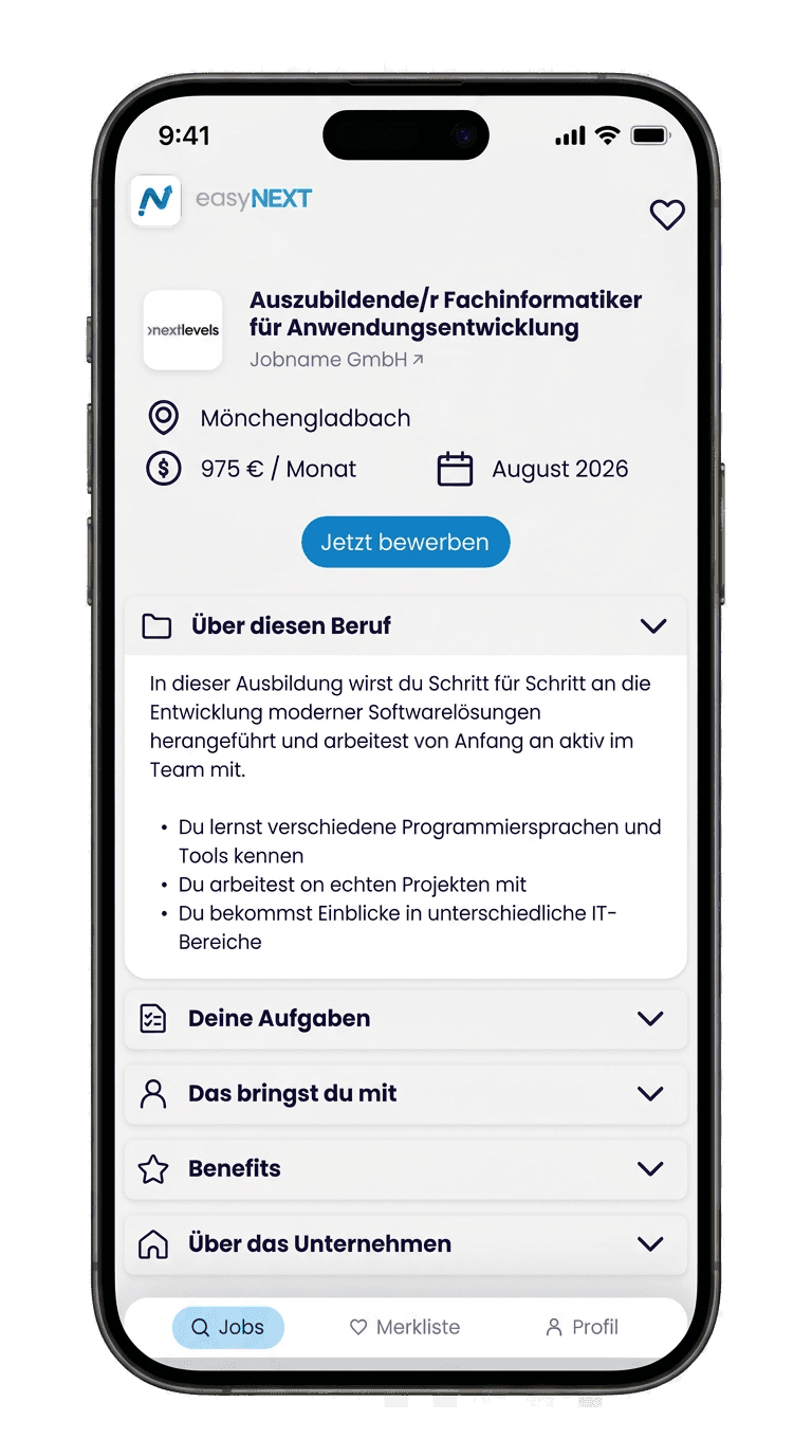 easyNEXT App – Unternehmensprofil